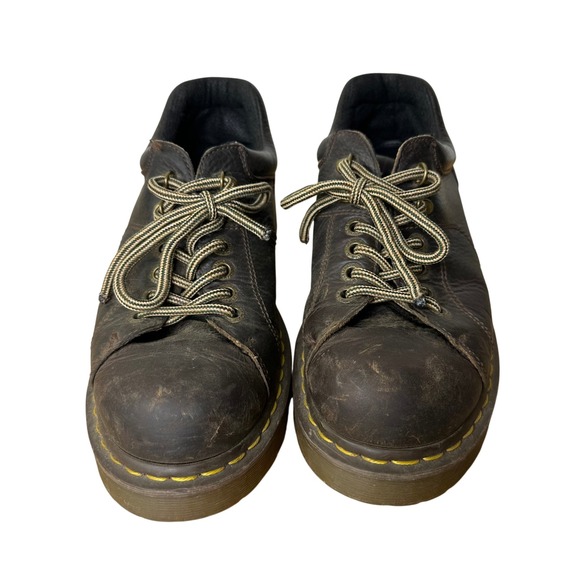 Dr. Martens 10940 Brown Leather Oxford Shoes Mens 9 Womens 10 Platform Lug Sole - Picture 2 of 9